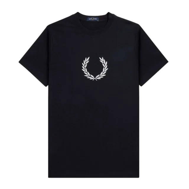 Fred Perry Textured Laurel Wreath Short Sleeve T-shirt