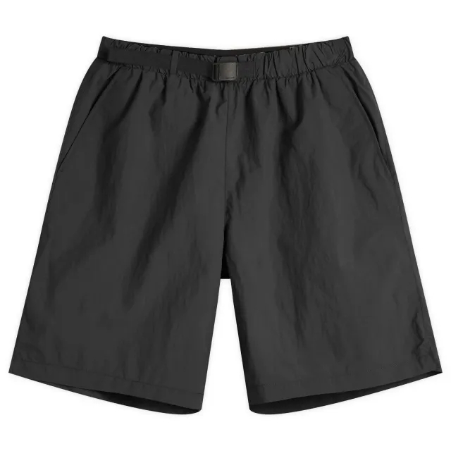 Snow Peak Men's Nylon Tussah 2-Way Shorts Black