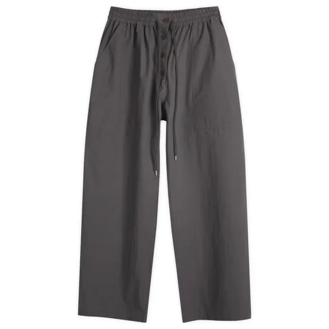 Studio Nicholson Women's Button Fly Elastic Waist Pant Thunder