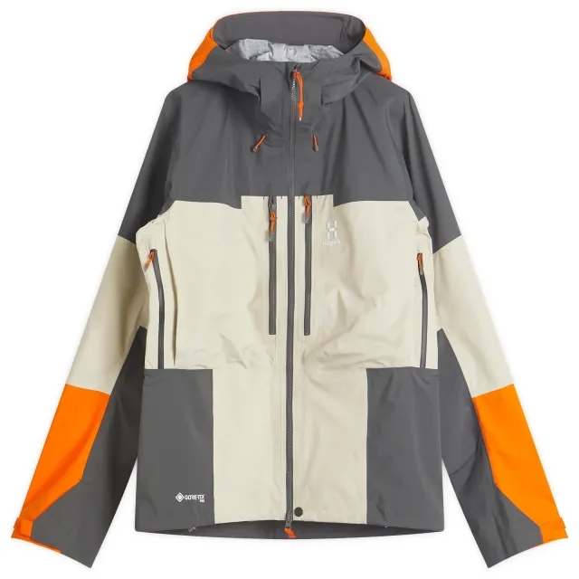 Haglöfs Men's Spitz Gore-Tex Pro Jacket Chalk Beige/Magnetite