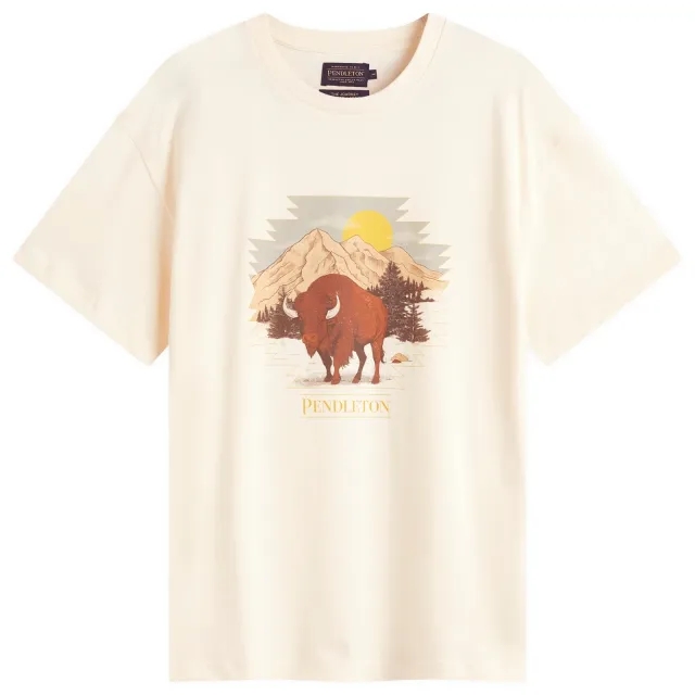 Pendleton Men's Buffalo T-Shirt White