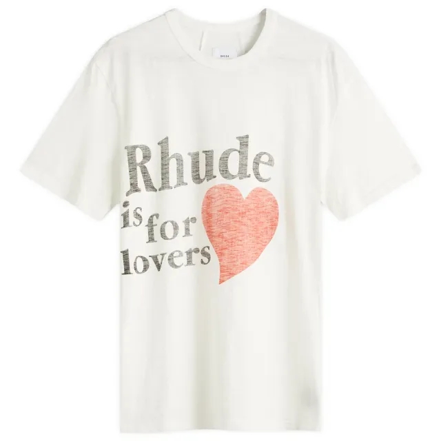 Rhude Men's Lovers Short Sleeve T-Shirt White