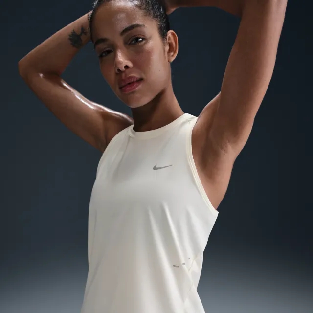 Nike Swift Women's Dri-FIT Running Tank Top - White - Polyester/Elastane