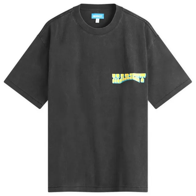 MARKET Men's Farmers MARKET Men's T-Shirt Washed-Black