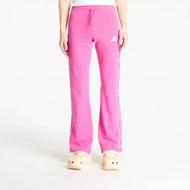 Adidas Essentials 3 Stripes Print Cotton Leggings Semi Lucid Fuchsia Xs