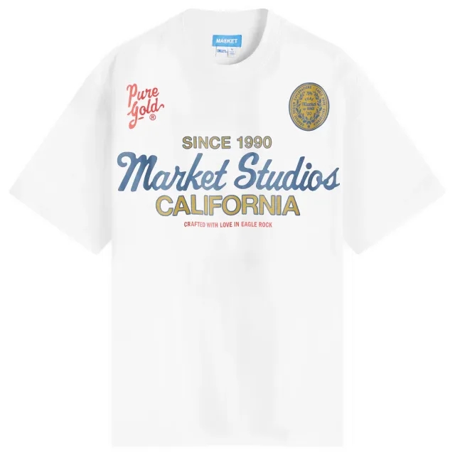 MARKET Men's Pure Gold T-Shirt White