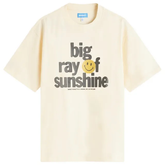 MARKET Men's Smiley Sunshine T-Shirt Butter-Cream