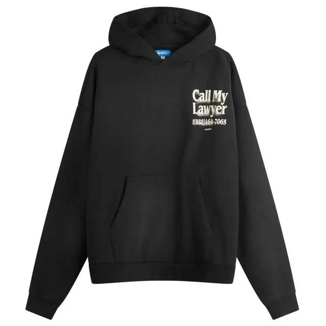 MARKET Men's Call My Lawyer 3D Hoodie Jet-Set-Black