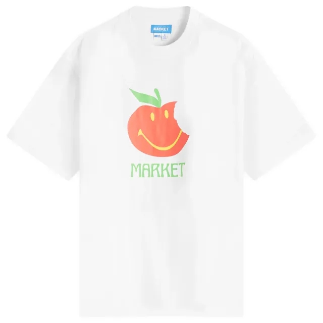 MARKET Men's Smiley Honeycrisp T-Shirt White