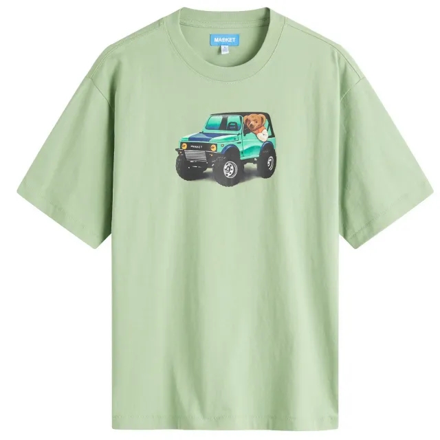 MARKET Men's 4X4 Bear T-Shirt Basil