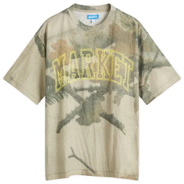 MARKET Men's Golden Arc T-Shirt Bc-Camo