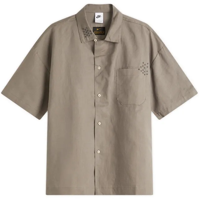 Nike Men's Life Sashiko Short Sleeve Shirt Cave Stone/Anthracite