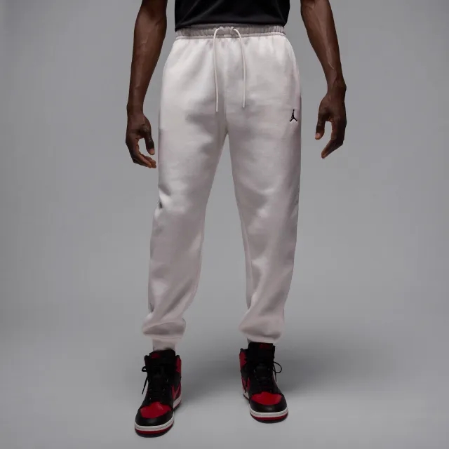 Nike Jordan Brooklyn Fleece Men's Trousers - White - Cotton/Polyester