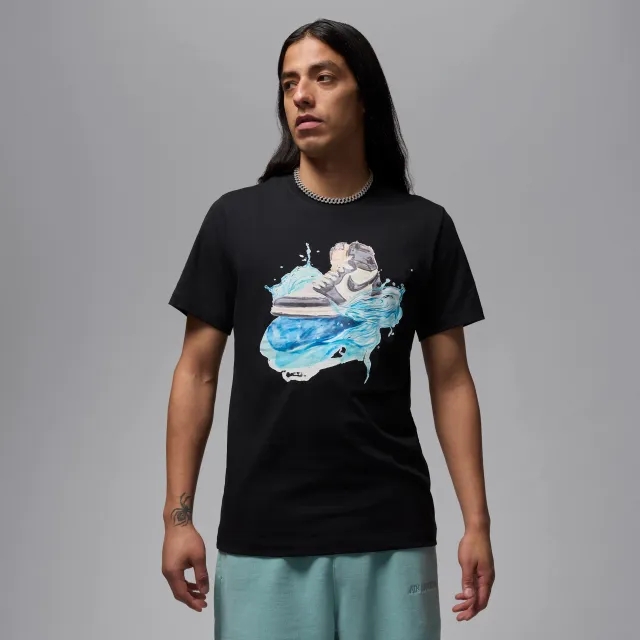 Nike Jordan Flight Essentials AJ1 Men's Short-Sleeve T-Shirt - Black - Cotton