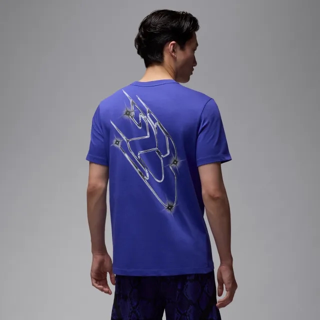 Nike Jordan Sport Men's Dri-FIT T-Shirt - Purple - Cotton