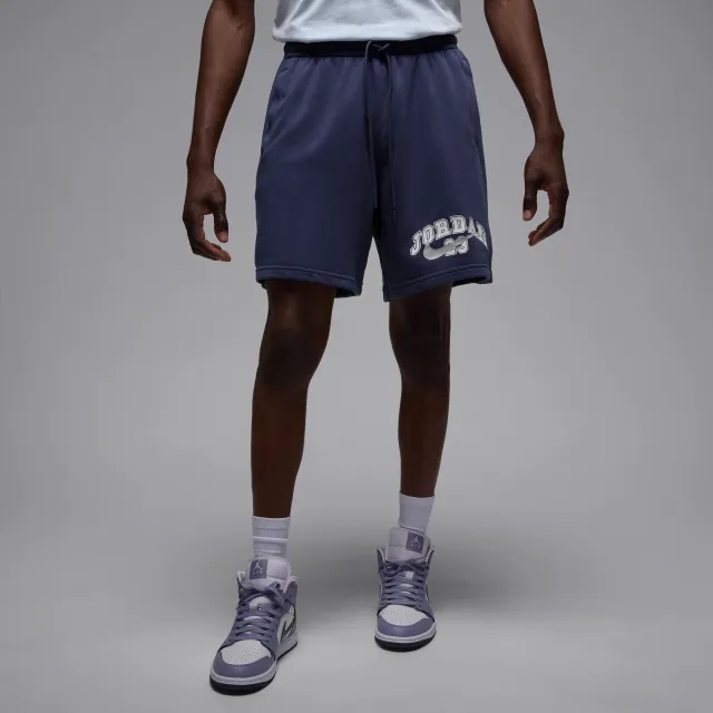 Nike Jordan MVP Men's French Terry Shorts - Blue - Cotton/Polyester
