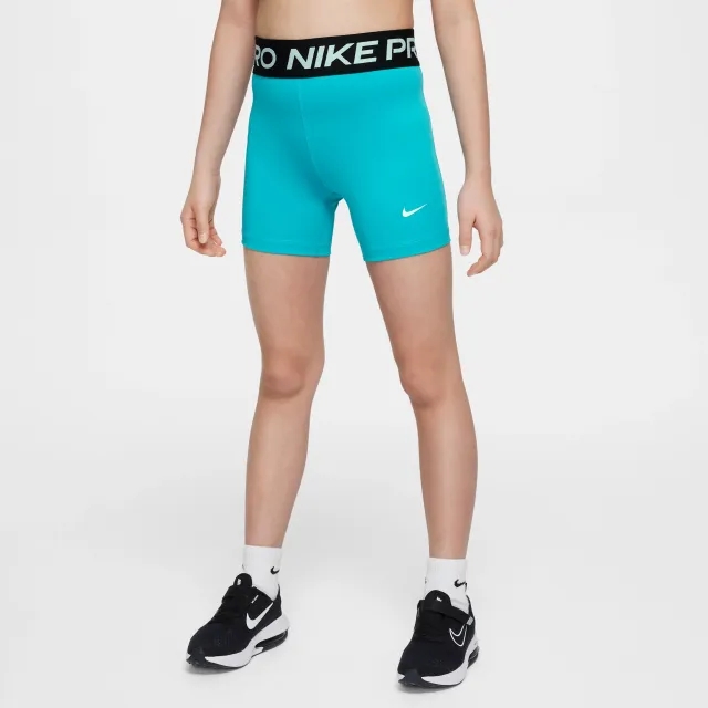 Nike Pro Girls' Shorts - Green - Polyester/Elastane