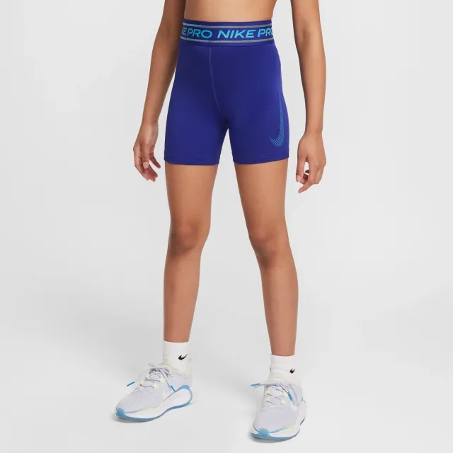 Nike Pro Girls' 7.5cm (approx.) Shorts - Purple - Polyester/Elastane