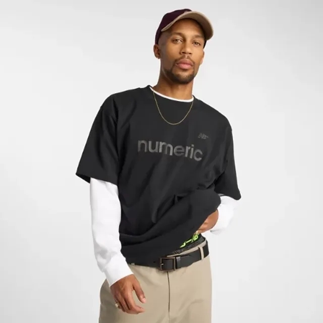 New Balance Men's Numeric Cotton T-Shirt in Black