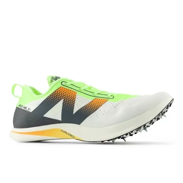 New Balance Unisex FuelCell SuperComp MD-X v3 in White/Green/Orange Synthetic