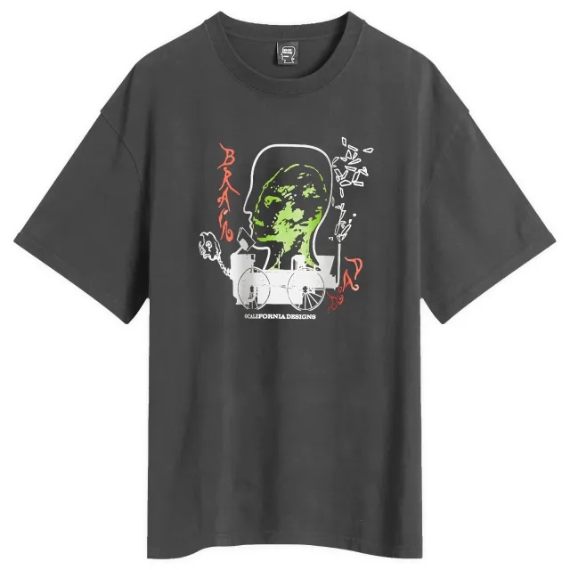 Brain Dead Men's Alien Tractor T-Shirt Black