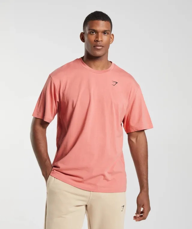  Essential Oversized T-Shirt - Terracotta Pink
