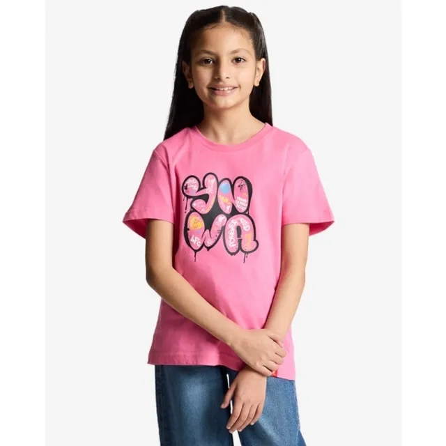 LFC Juniors YNWA Graffiti Tee Pink