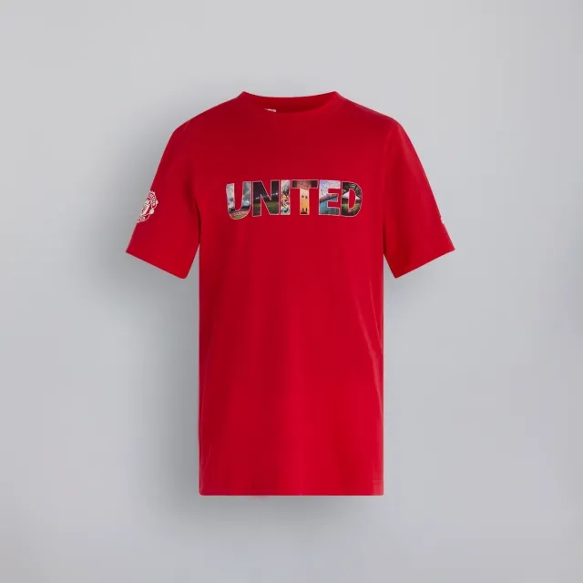 Manchester United Photographic Font T-Shirt Red