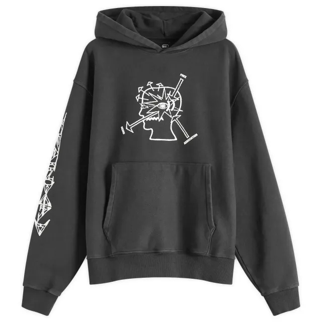 Brain Dead Men's Neuro Free Association Hoodie Washed Black