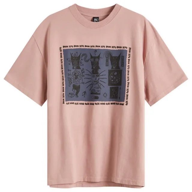 Brain Dead Men's Mind Games T-Shirt Mauve