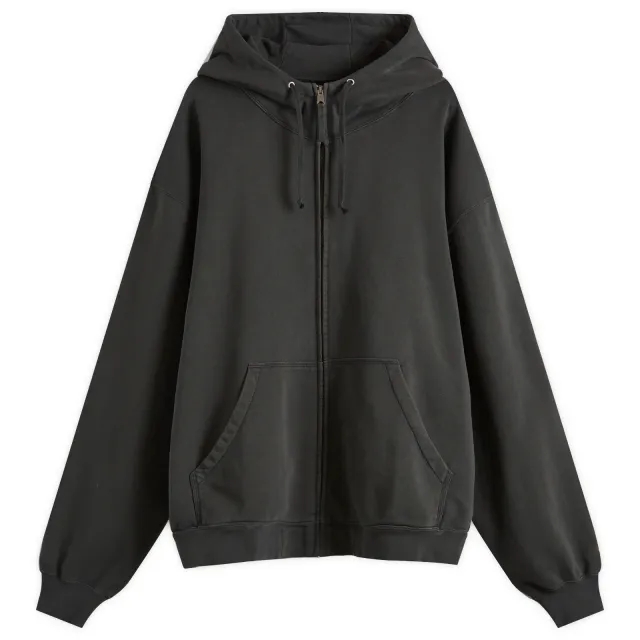 Maison Margiela Men's Numbers Jersey Hoodie Washed Black
