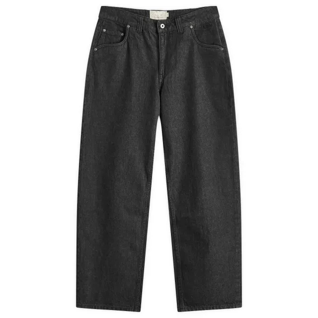 Dime Men's Classic Baggy Denim Pants Black Washed
