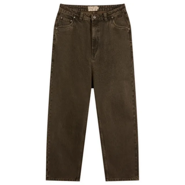 Dime Men's Classic Relaxed Denim Pants Faded Brown