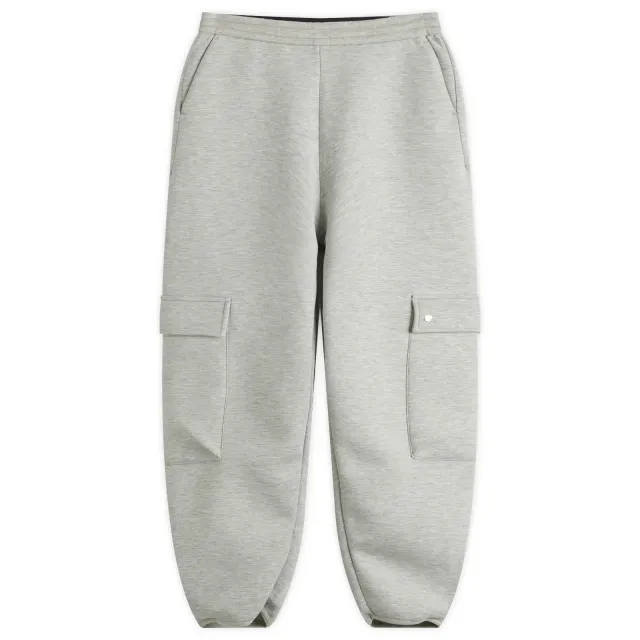 STEL Women's Cuffed Cargo Sweatpants Grey Melange