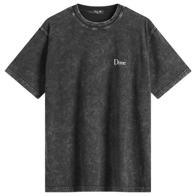 Dime Men's Classic Small Logo T-Shirt Faded Black
