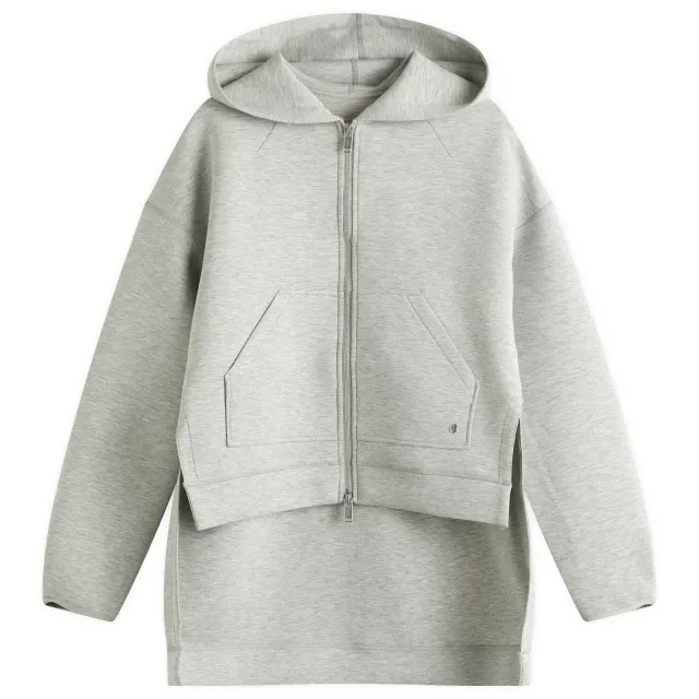 STEL Women's Split Hem Hoodie Grey Melange