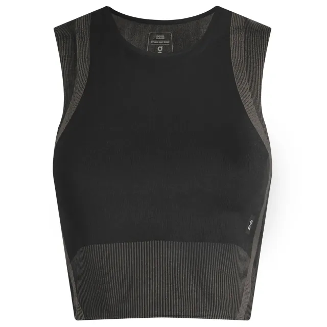 ON Women's Studo Knit Crop Top Black/Eclipse