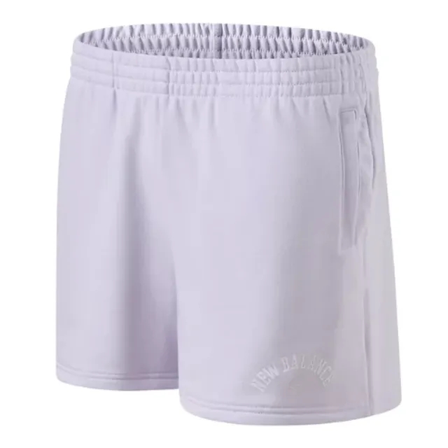 New Balance Women's Sport French Terry Short in Purple Cotton