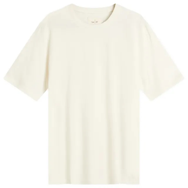Folk Men's Contrast Sleeve T-Shirt Ecru