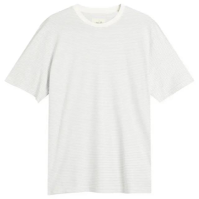 Folk Men's Stripe T-Shirt Soft Blue