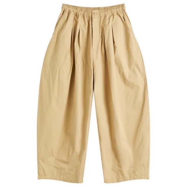 Anglan Men's Essential Easy Balloon Trousers Beige