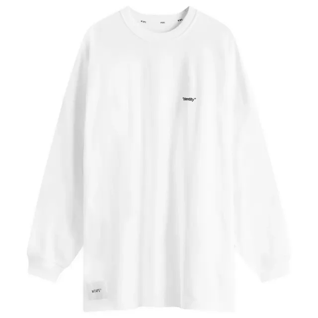 WTAPS Men's Identity Long Sleeve T-Shirt White