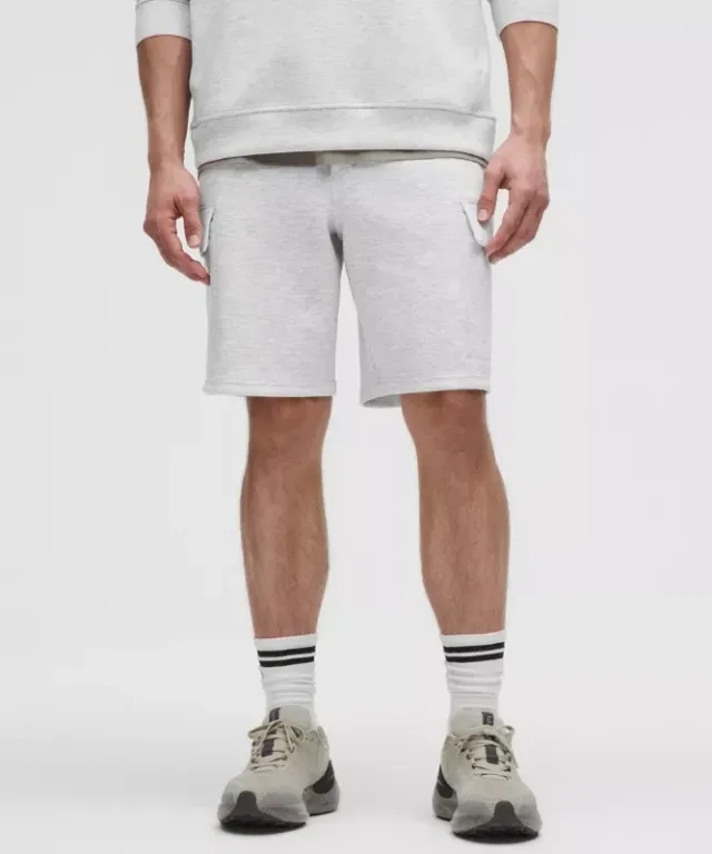lululemon – Men's Smooth Spacer Cargo Shorts – 9" – Color Light Grey/Grey – Size L