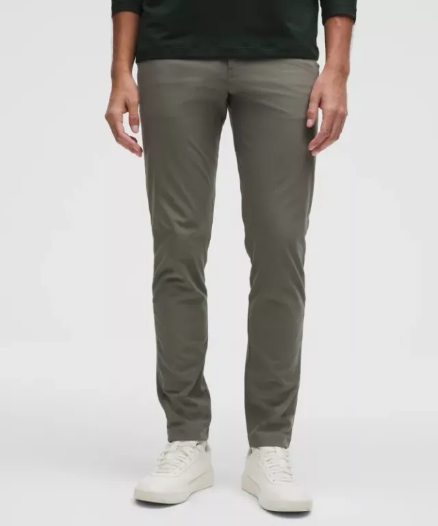 lululemon – Men's ABC Slim-Fit 5 Pocket Trousers 34L Warpstreme – Color Grey – Size 30