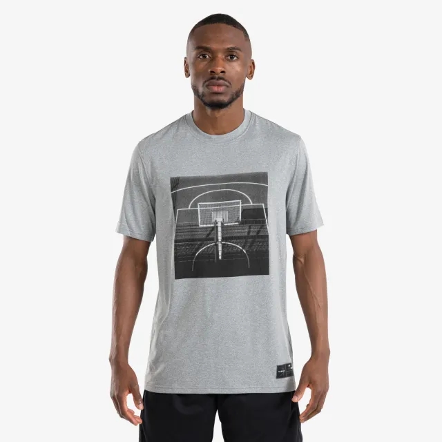 Men's/Women's Basketball T-Shirt/Jersey Ts500 Fast - Grey