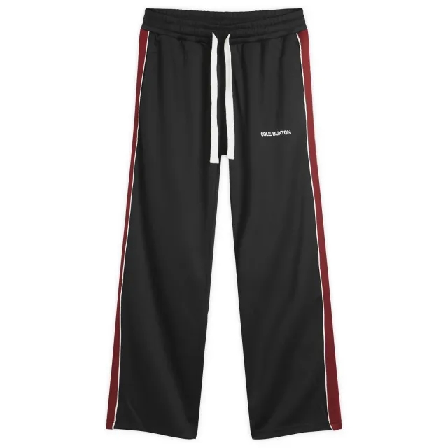Cole Buxton Men's Contrast Tape Track Pant Black/Red