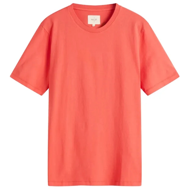 Folk Men's Contrast Sleeve T-Shirt Raspberry