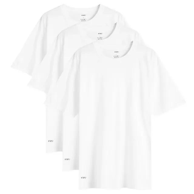 WTAPS Men's Skivvies T-Shirt - 3-Pack White