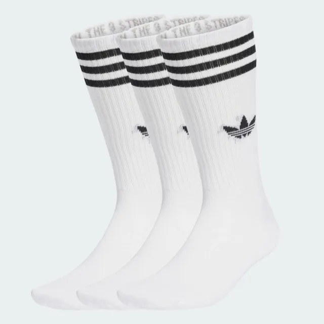 adidas 3-Stripes High Crew Socks 3 Pairs