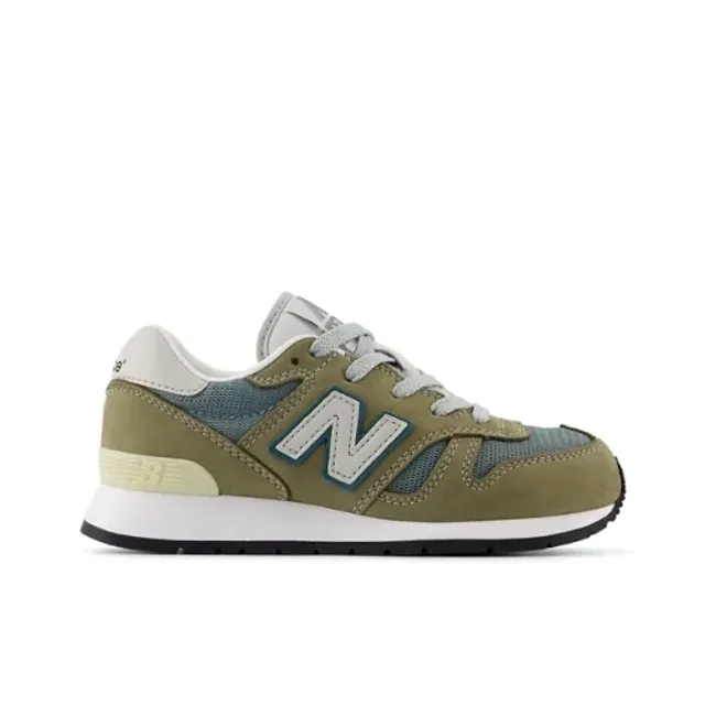New Balance Kids' 1300 in Grey/White Leather